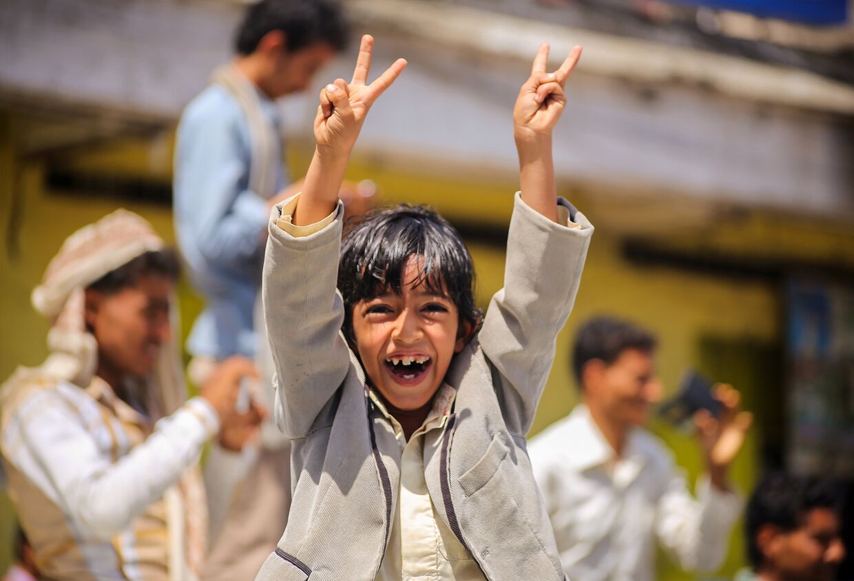 Ребенок на улице Таиза, Йемен