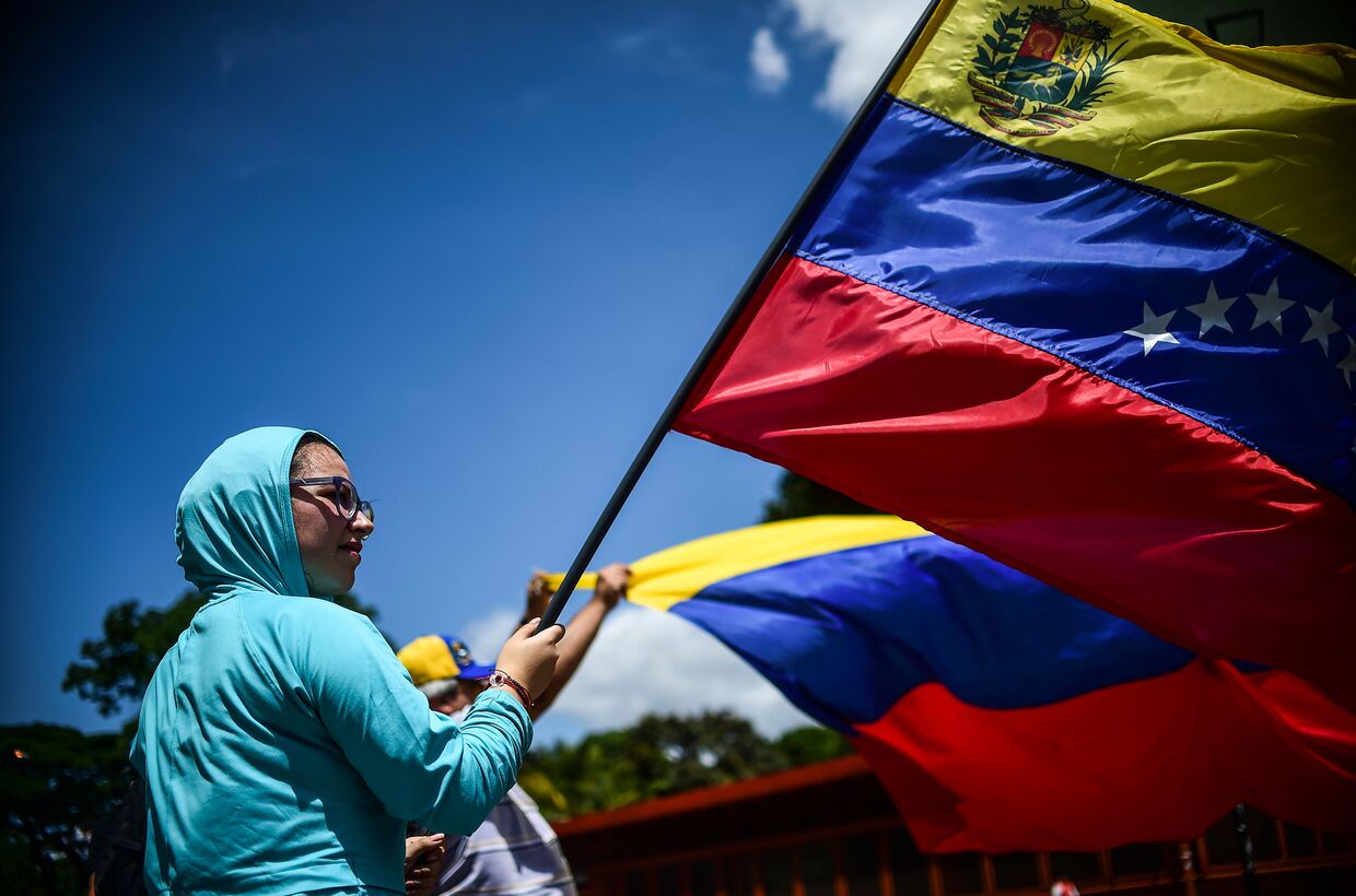 Митинг против президента Венесуэлы Николас Мадуро в Каракасе
