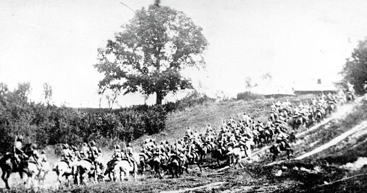 Первая конная армия в походе во время войны с белополяками. 1920 год