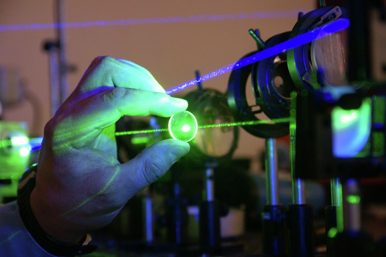 Работа лаборатории лазерных измерений в Институте систем обработки изображений РАН в Самаре