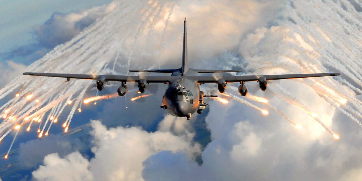 Lockheed AC-130 — летающая артбатарея непосредственной поддержки подразделений сухопутных войск на поле боя