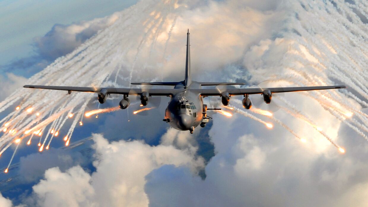 Lockheed AC-130 — летающая артбатарея непосредственной поддержки подразделений сухопутных войск на поле боя