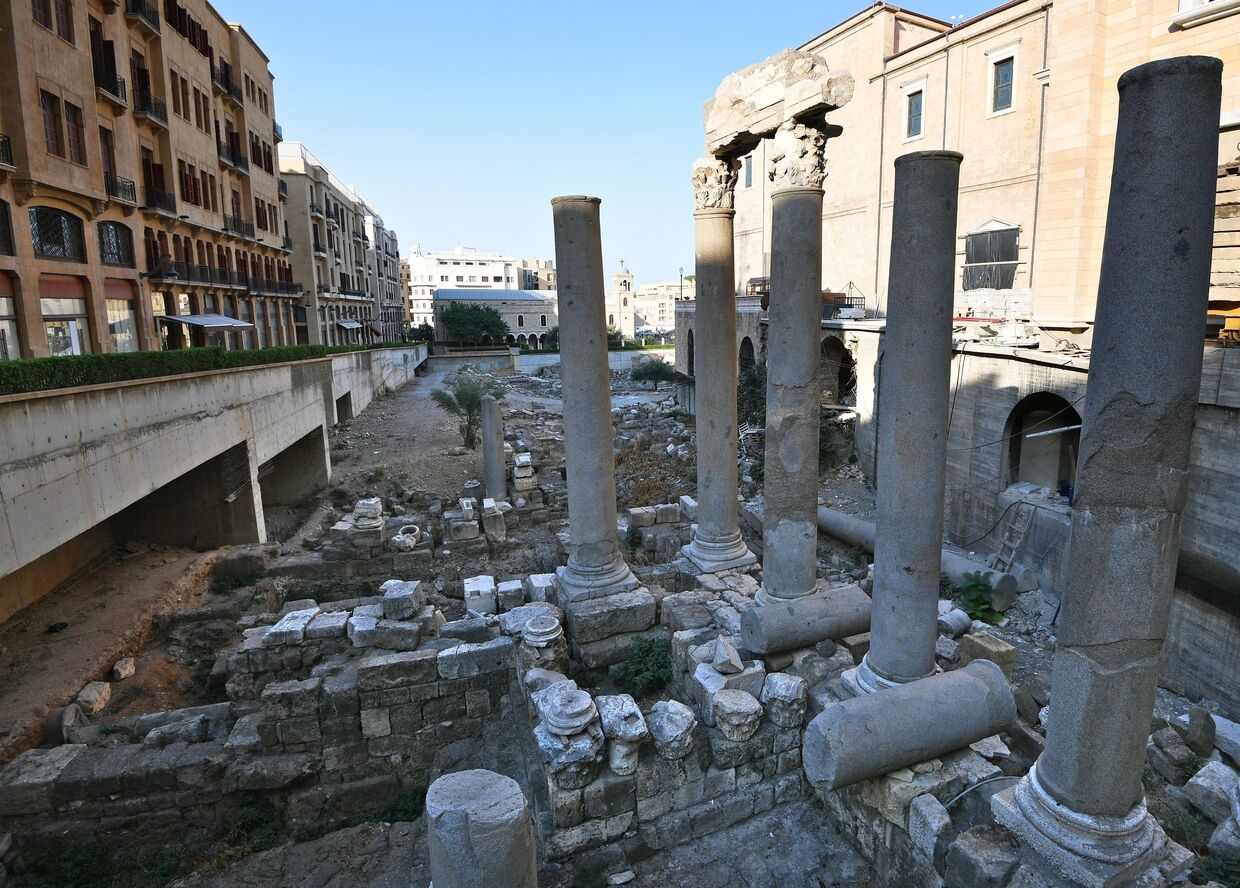 Руины римского города в центре Бейрута