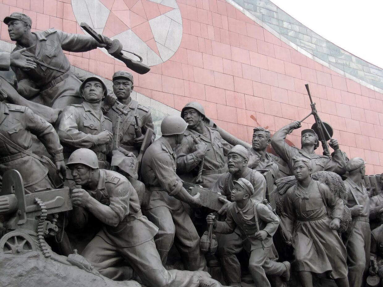 Скульптурная композиция, Пхеньян, Северная Корея