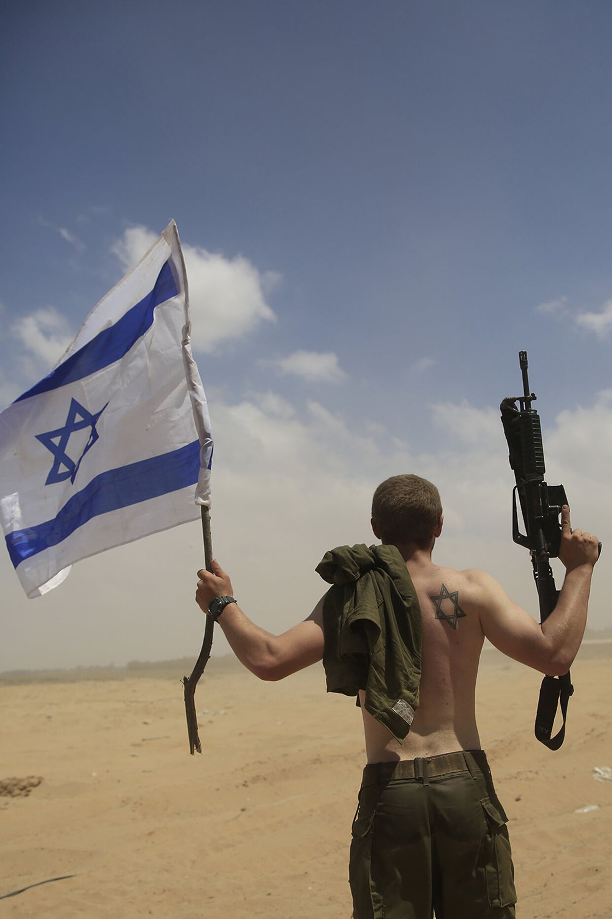 Военнослужащий армии Израиля в секторе Газа