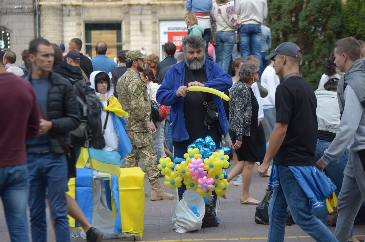 Празднование Дня независимости Украины в Киеве. 24 августа 2017