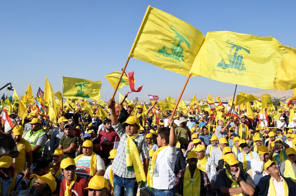 Сторонники лидера «Хезболлы» Хасана Насраллы в Ливане
