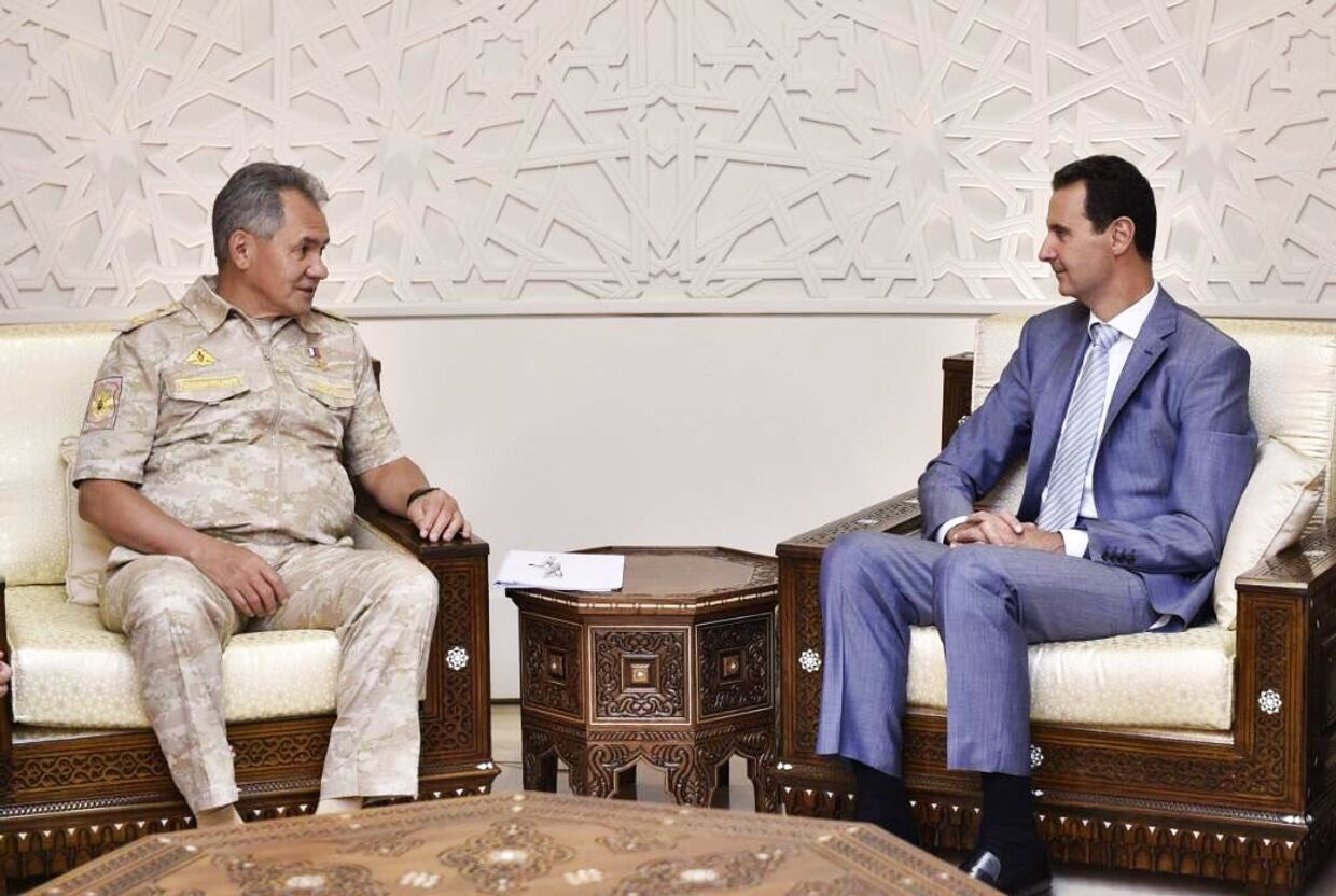 Министр обороны РФ С.Шойгу провел переговоры с президентом Сирии Б.Асадом в Дамаске