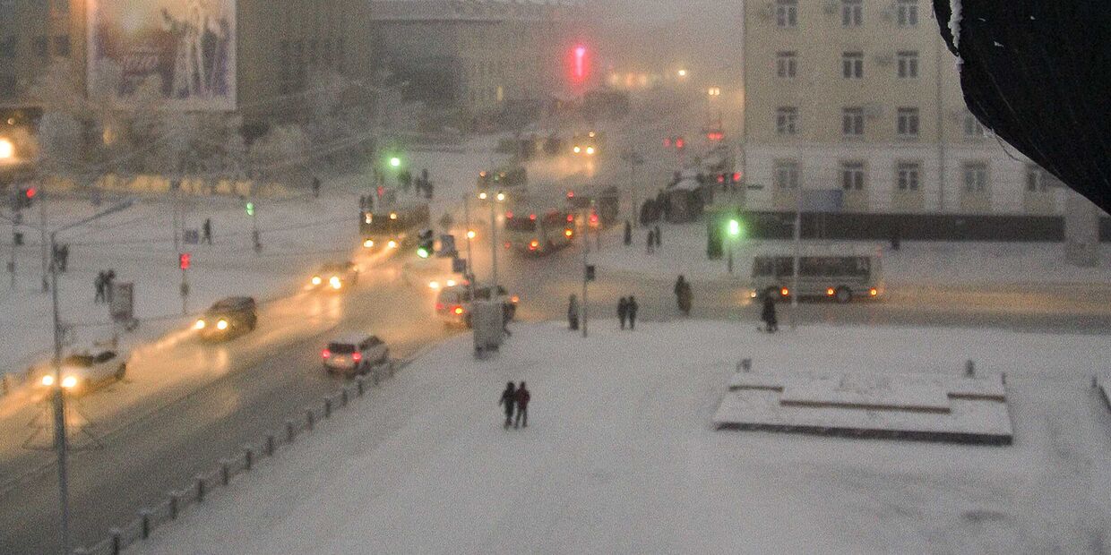 Зима в Якутске