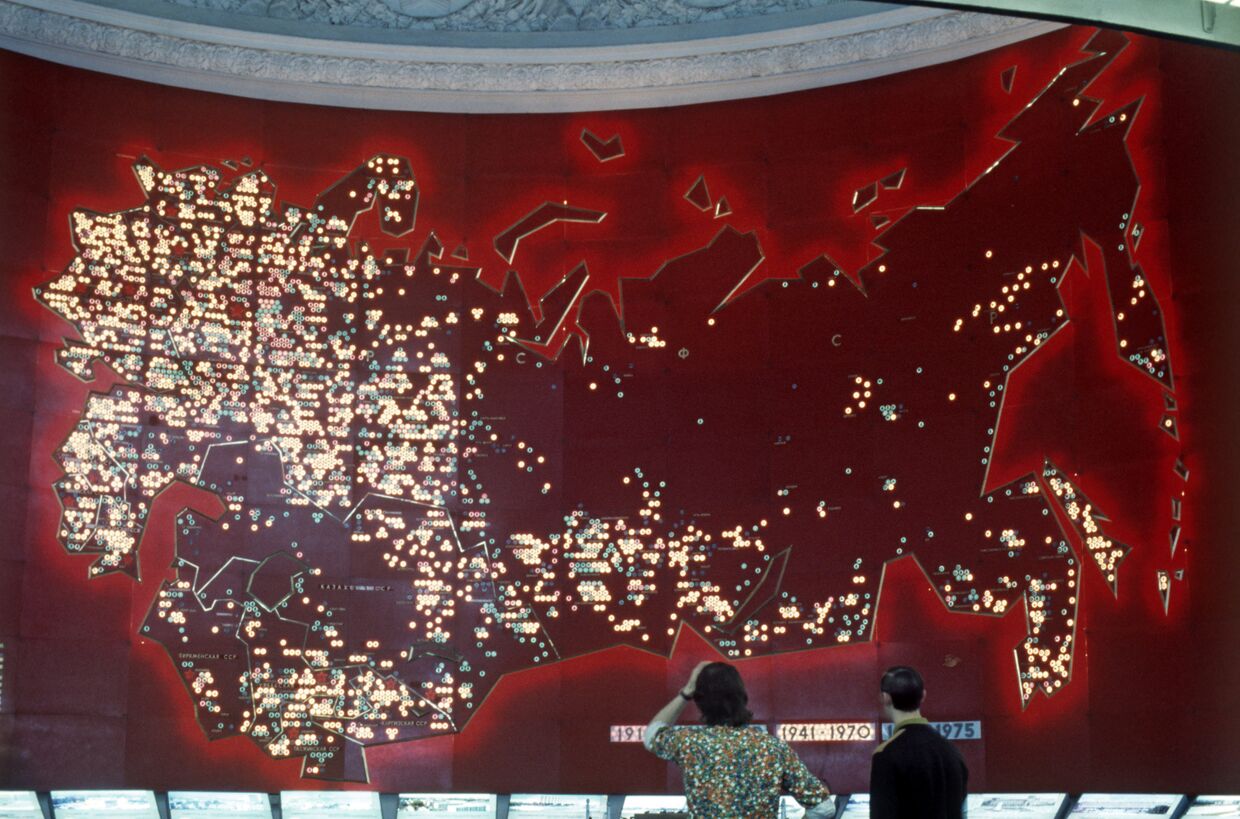 Карта СССР в одном из павильонов ВДНХ