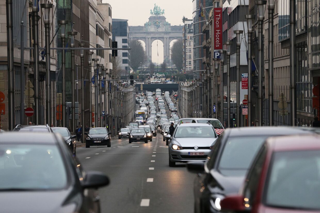 Автомобильное движение в Брюсселе