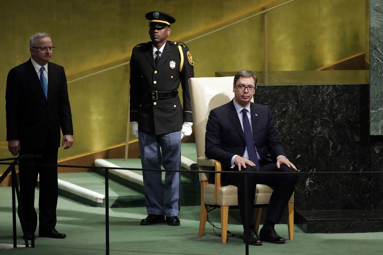 Президент Сербии Александар Вучич на 72-й сессии Генеральной ассамблеи Организации Объединенных Наций