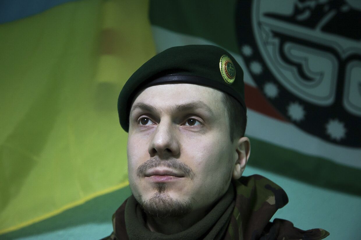 Командир чеченского батальона Адам Осмаев