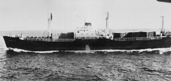 Советский корабль у берегов Кубы. 23 октября 1962 Советский корабль у берегов Кубы. 23 октября 1962