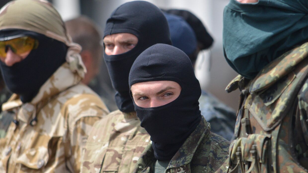 Бойцы батальона Донбасс в Киеве