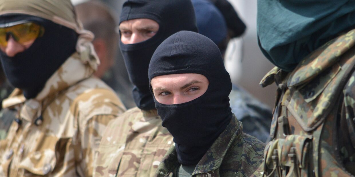 Бойцы батальона Донбасс в Киеве