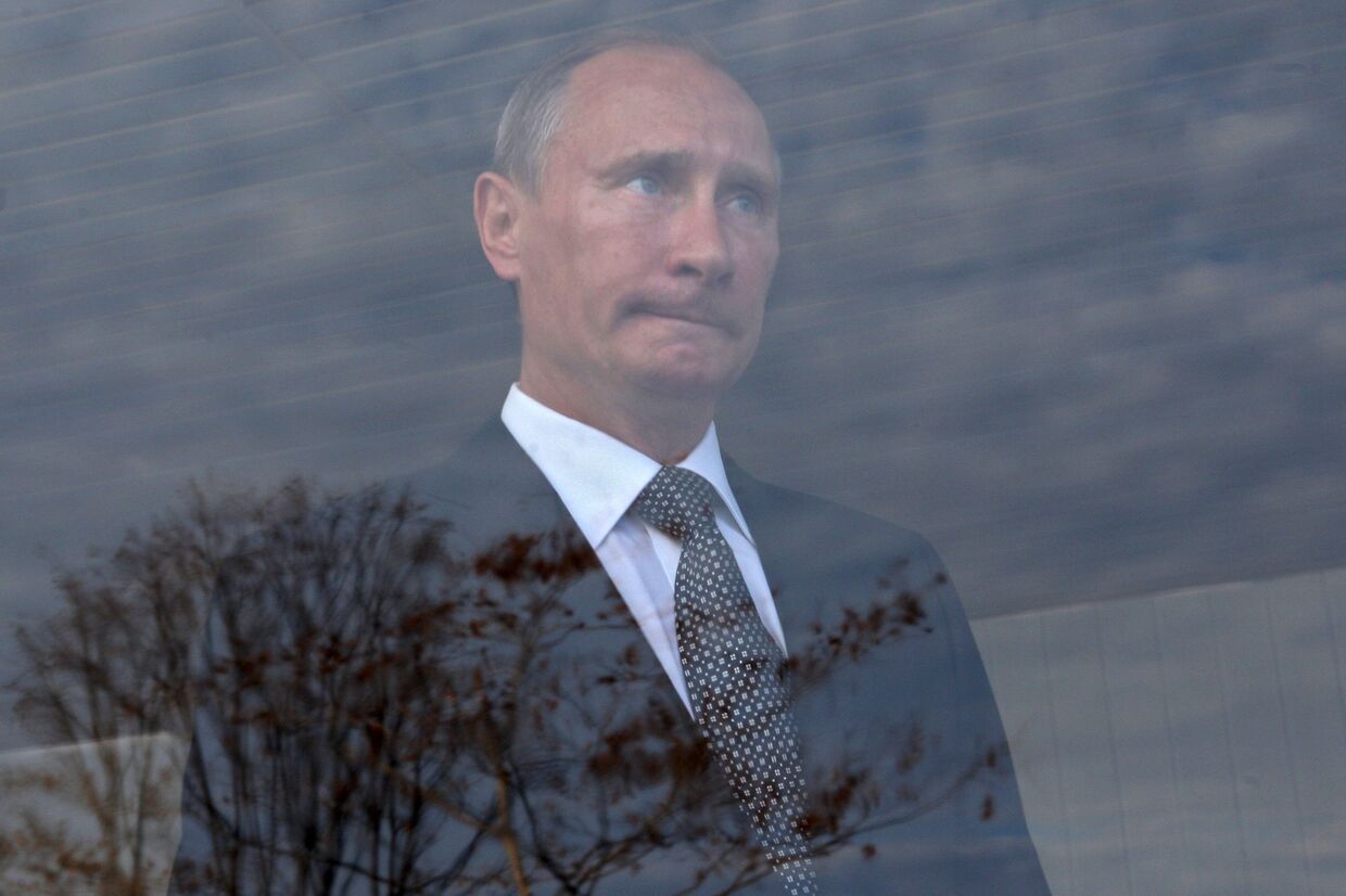 Премьер-министр РФ В.Путин на церемонии запуска магистрального газопровода Сахалин – Хабаровск – Владивосток