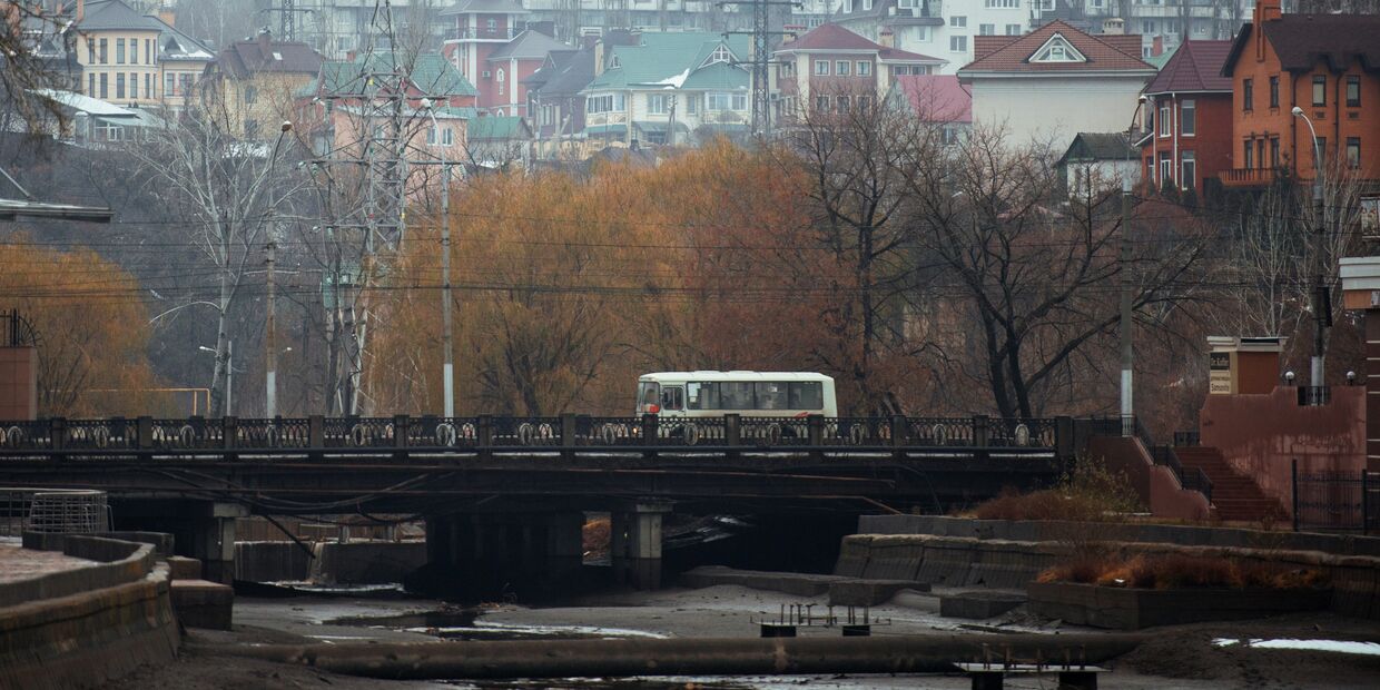 Мост через реку Воронеж в Липецке