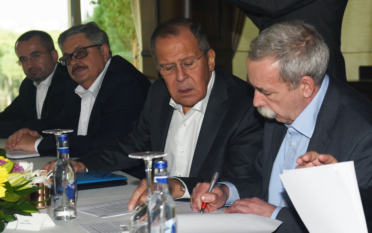 Встреча министров иностранных дел Турции, России и Ирана в Анталье