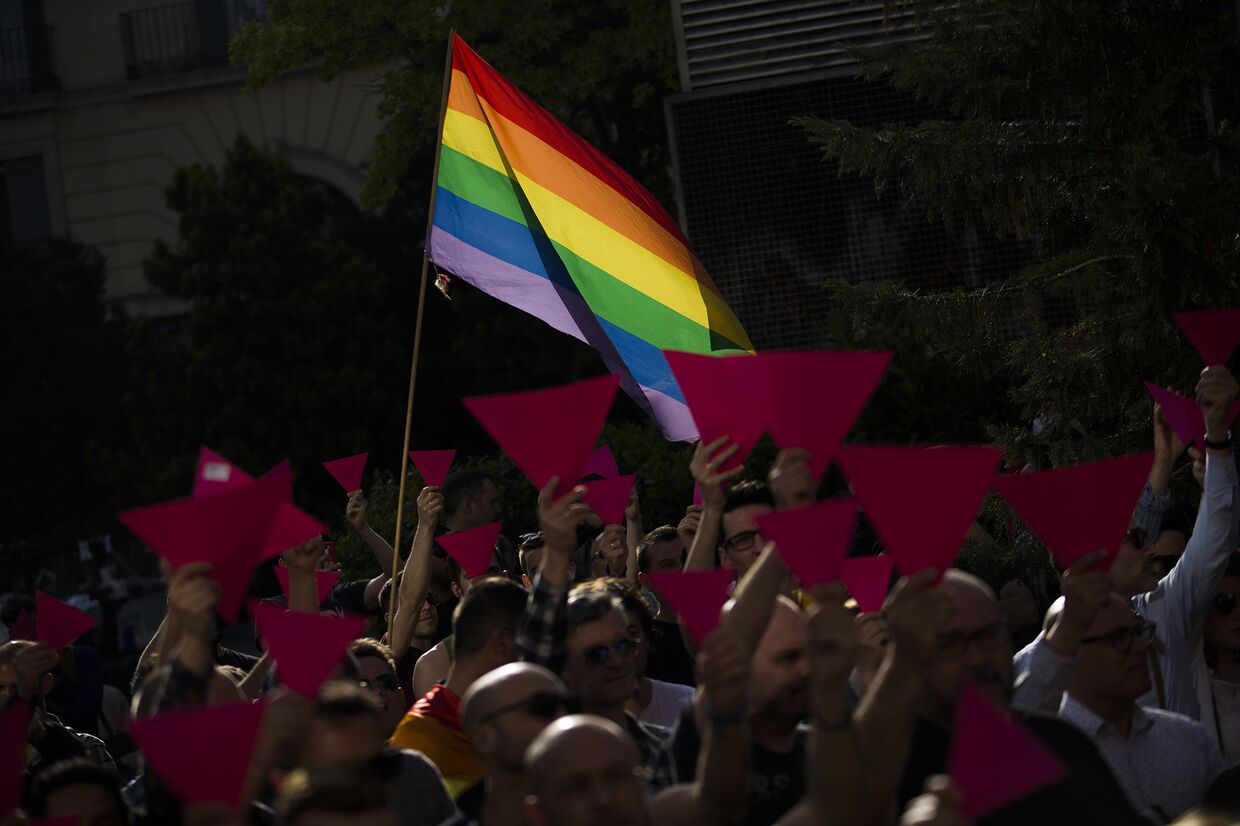 Акция в поддержку ЛГБТ-сообщества в Чечне