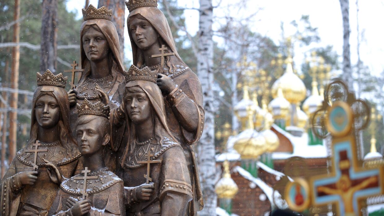 Открытие памятника Царские Дети в Свердловской области