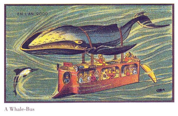 Карточка серии «Франция в 2000 году» — «Китовый подводный автобус»