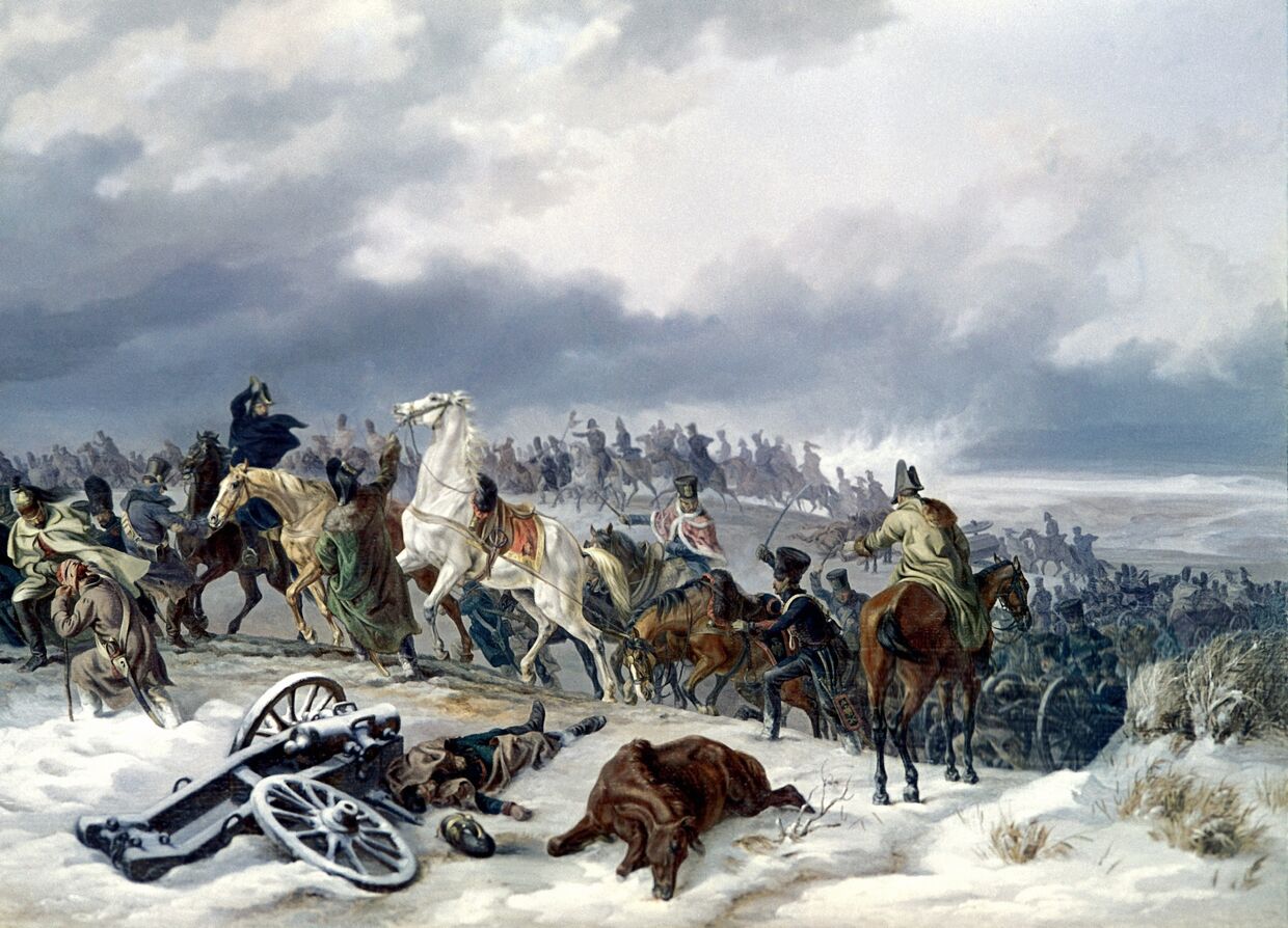 Переход наполеоновской армии через реку Березину