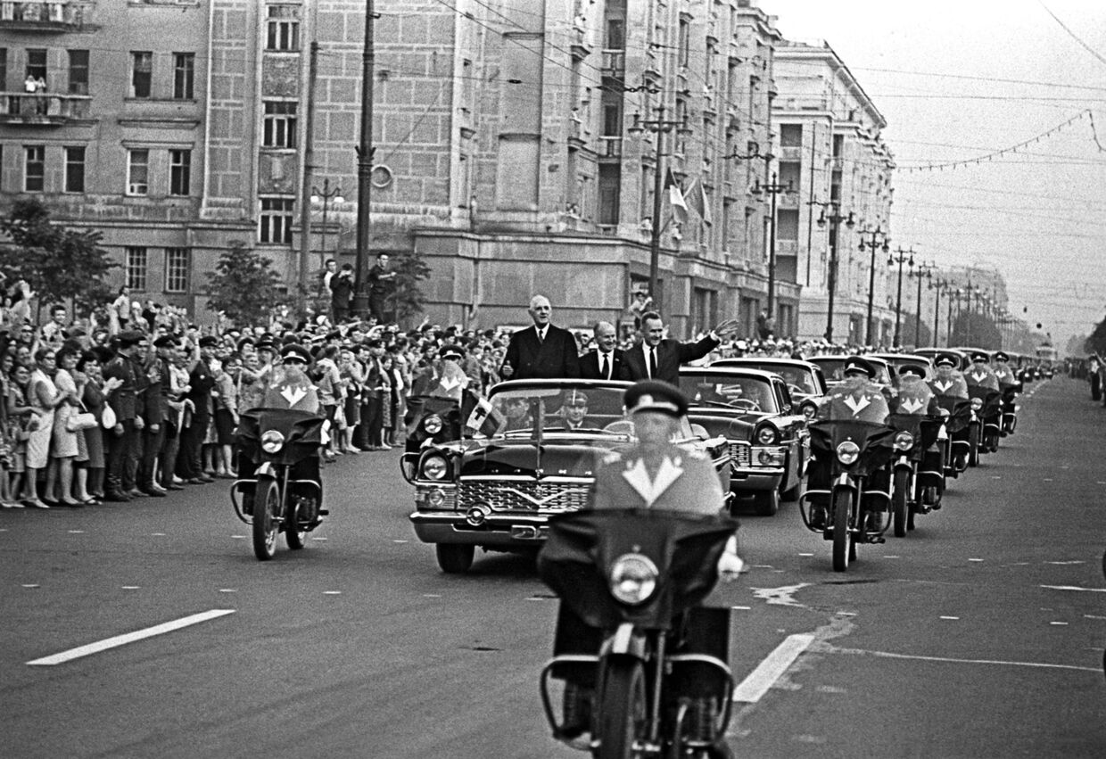 Визит президента Франции Шарля де Голля в СССР. Июнь 1966 года