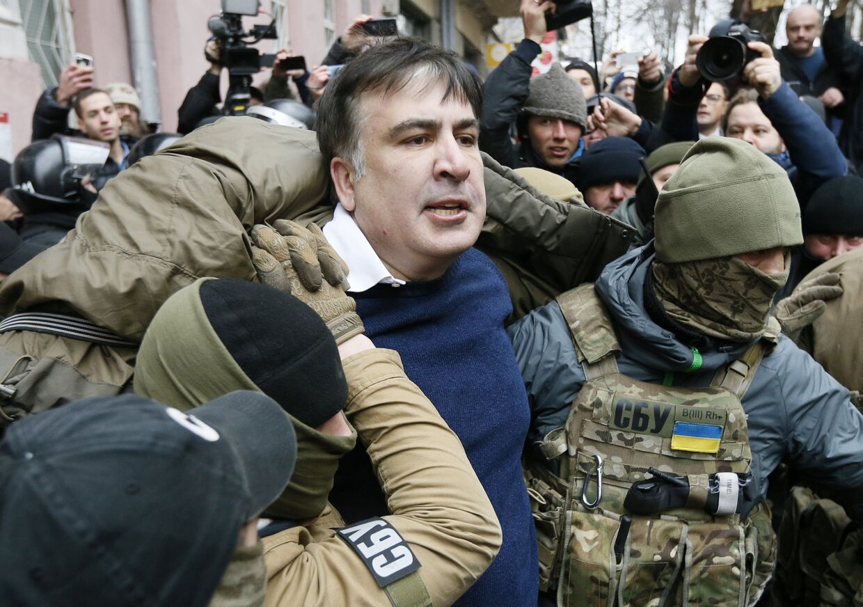 Михаил Саакашвили задержан сотрудниками Службы безопасности Украины в Киеве