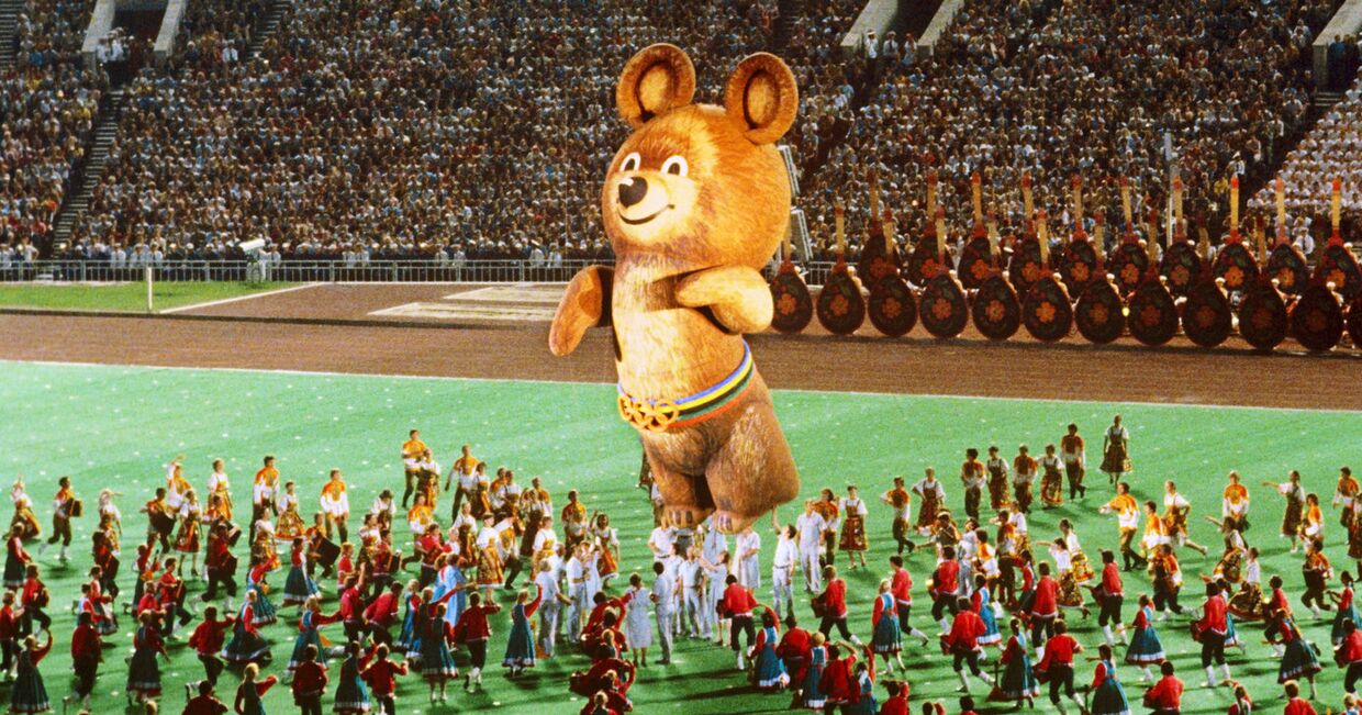 Торжественное закрытие XXII летних Олимпийских игр. 1980 год