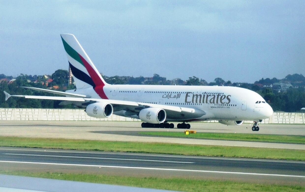 Самолет авиакомпании Emirates Airlines