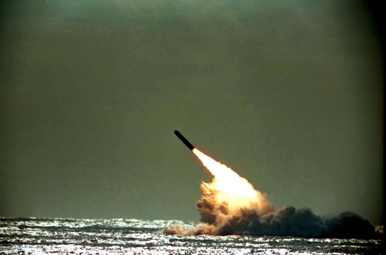 ВМС США запускают ракету «Трайдент»