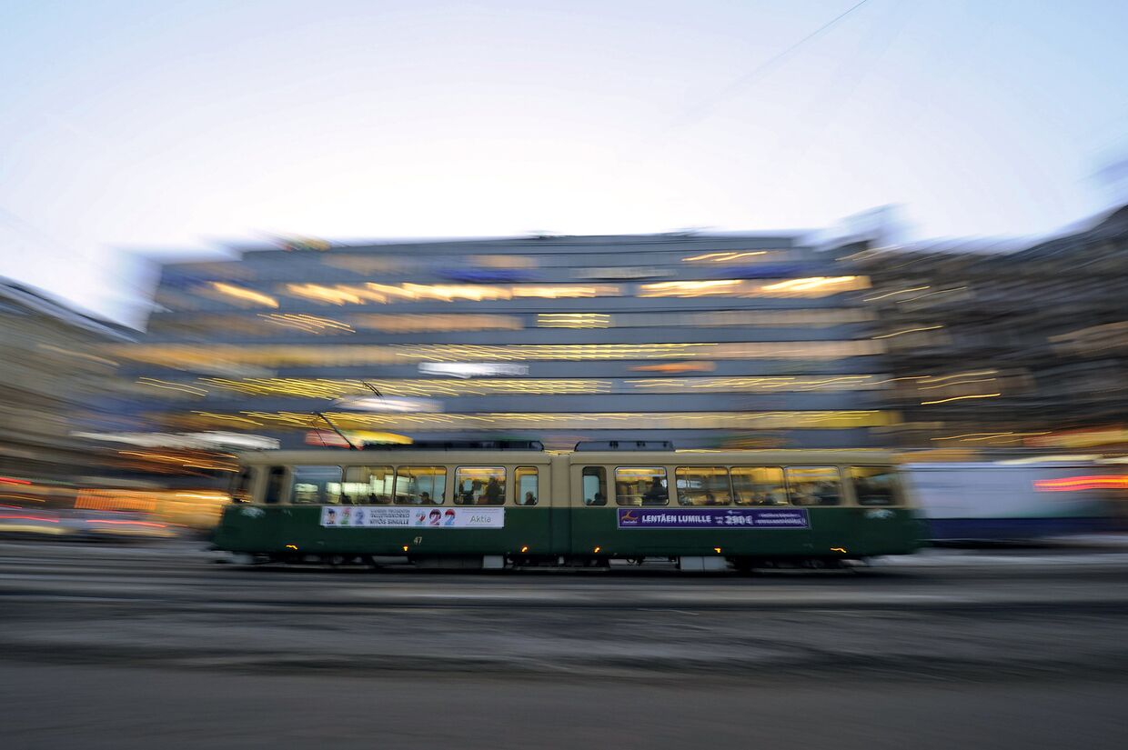 Трамвай в Хельсинки, Финляндия