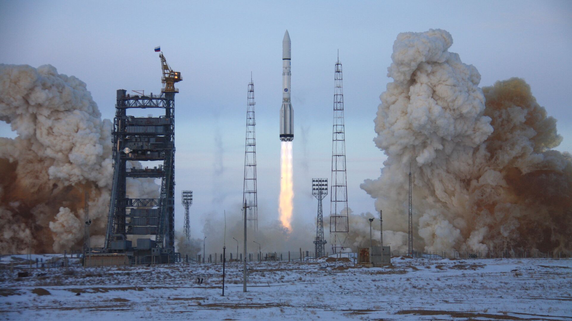 Ракета-носитель Протон-М стартовала с космодрома Байконур - ИноСМИ, 1920, 29.04.2022