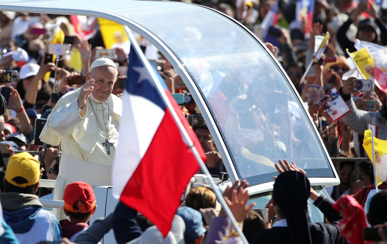 Папа Римский Франциск в Темуко, Чили