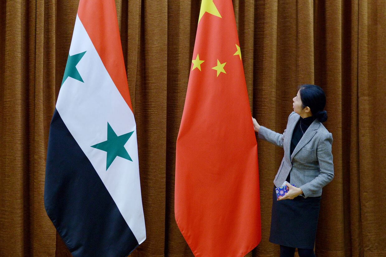 Подготовка к встречи министров иностранных дел Сирии и Китая