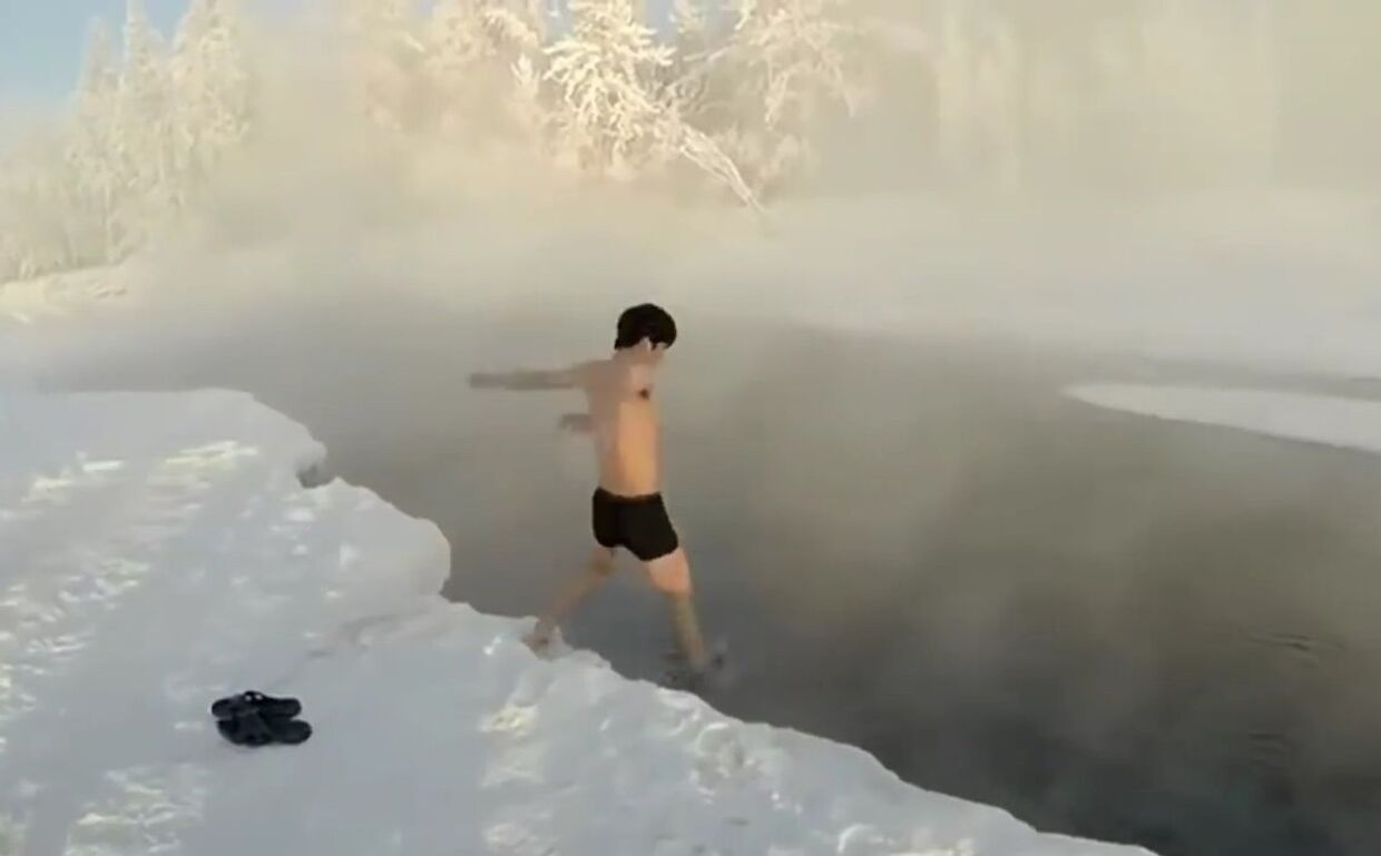 Японец познал русский холод