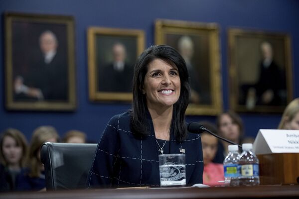 Постоянный представитель США при ООН Никки Хейли Постоянный представитель США при ООН Никки Хейли