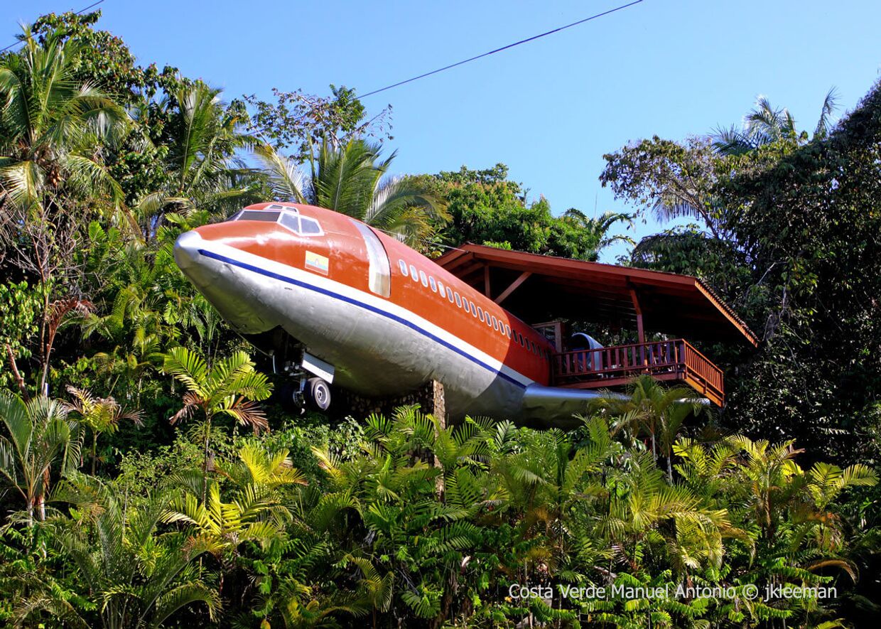 Отель в Boeing 727 в Коста-Рике