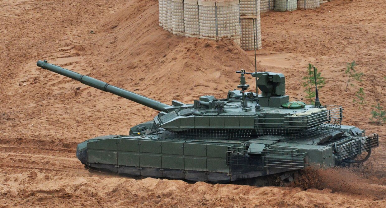 Танк Т-90М на учениях Запад-2017 в Ленинградской области