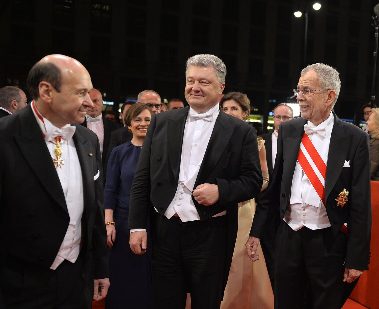 Президент Украины Петр Порощенко во ремя посещения Венского оперного бала. 8 февраля 2018