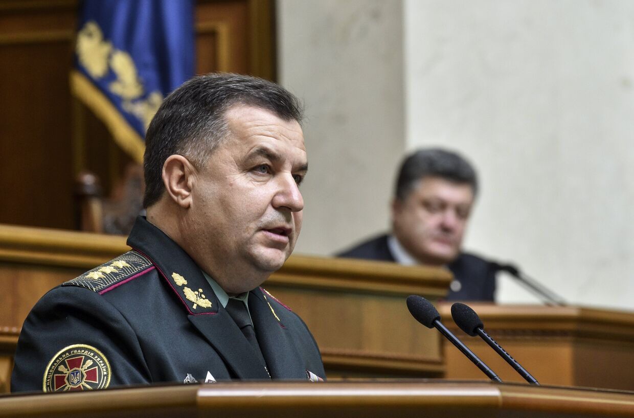Утвержденный на должность Министра обороны Украины Степан Полторак