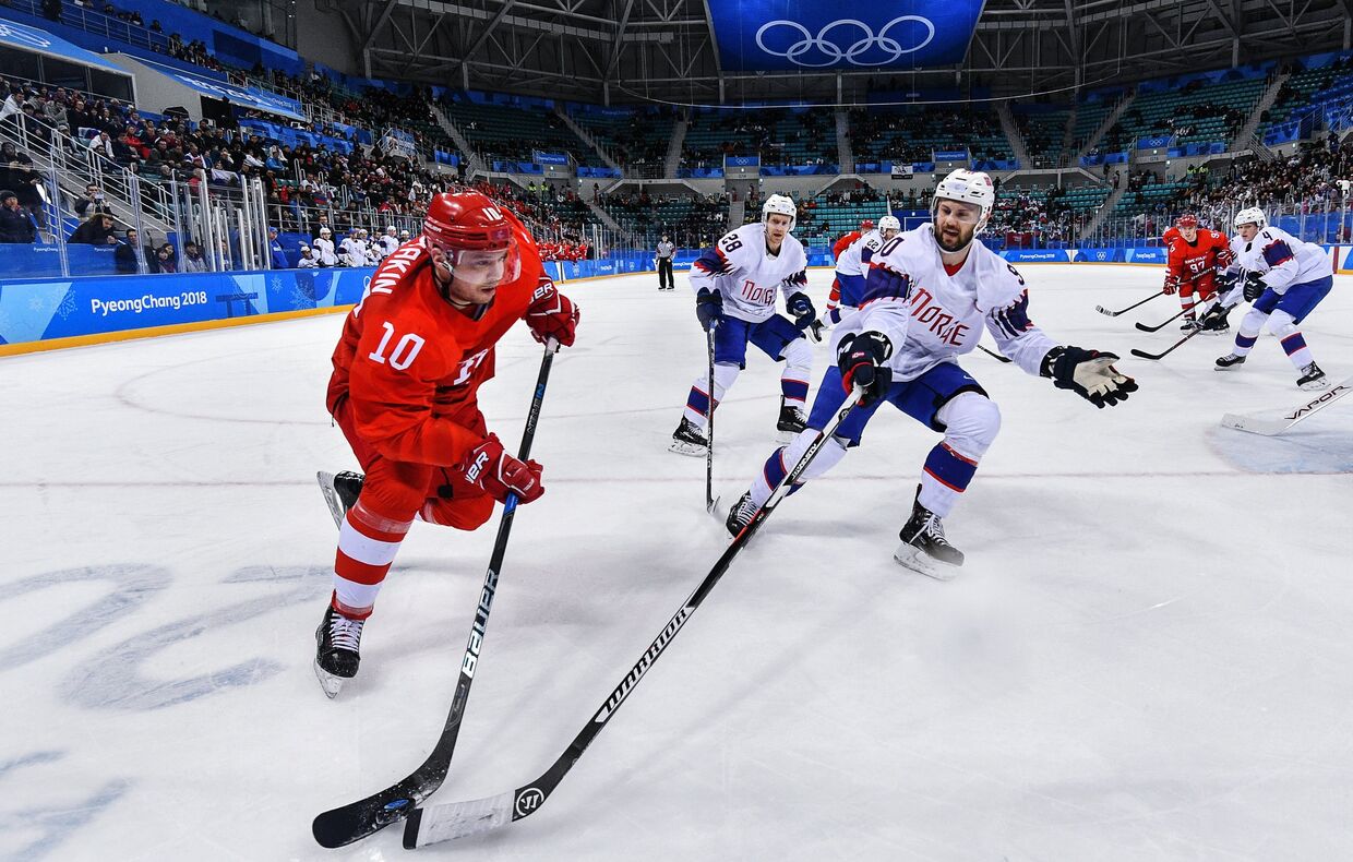 Олимпиада 2018. Хоккей. Мужчины. Матч Россия — Норвегия