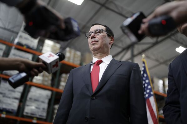 Глава Министерства финансов США Стивен Мнучин. Архивное фото Глава Министерства финансов США Стивен Мнучин. Архивное фото