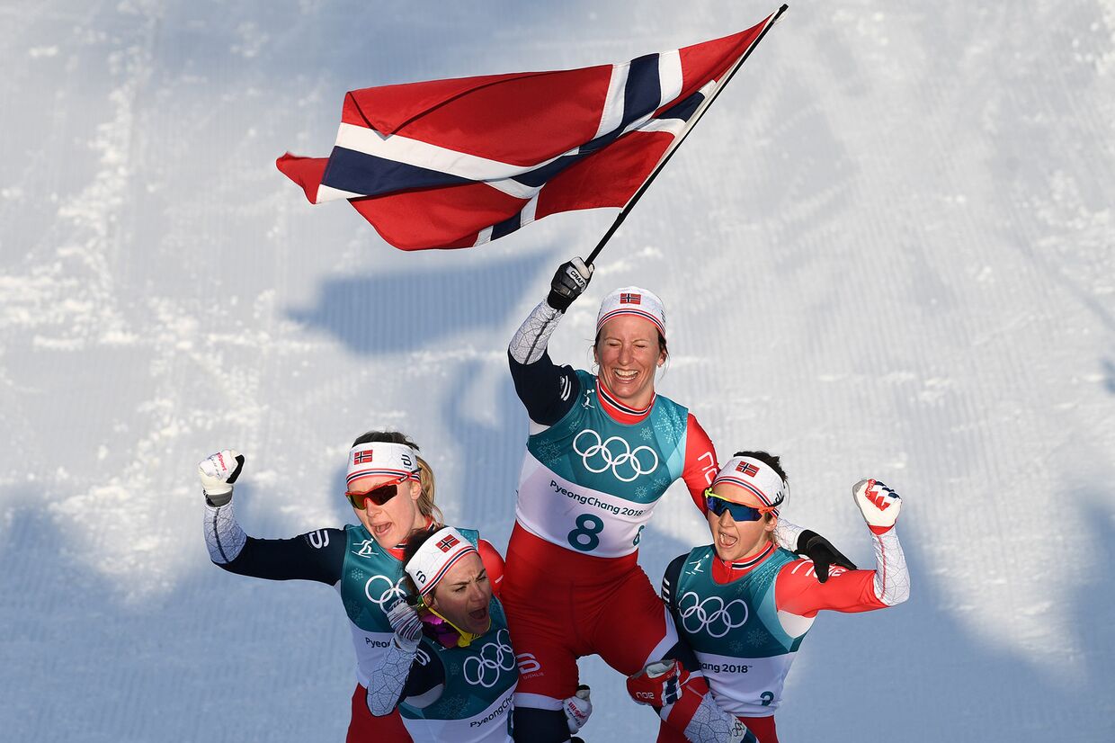 Норвежский лыжники на зимних Олимпийскиих играх