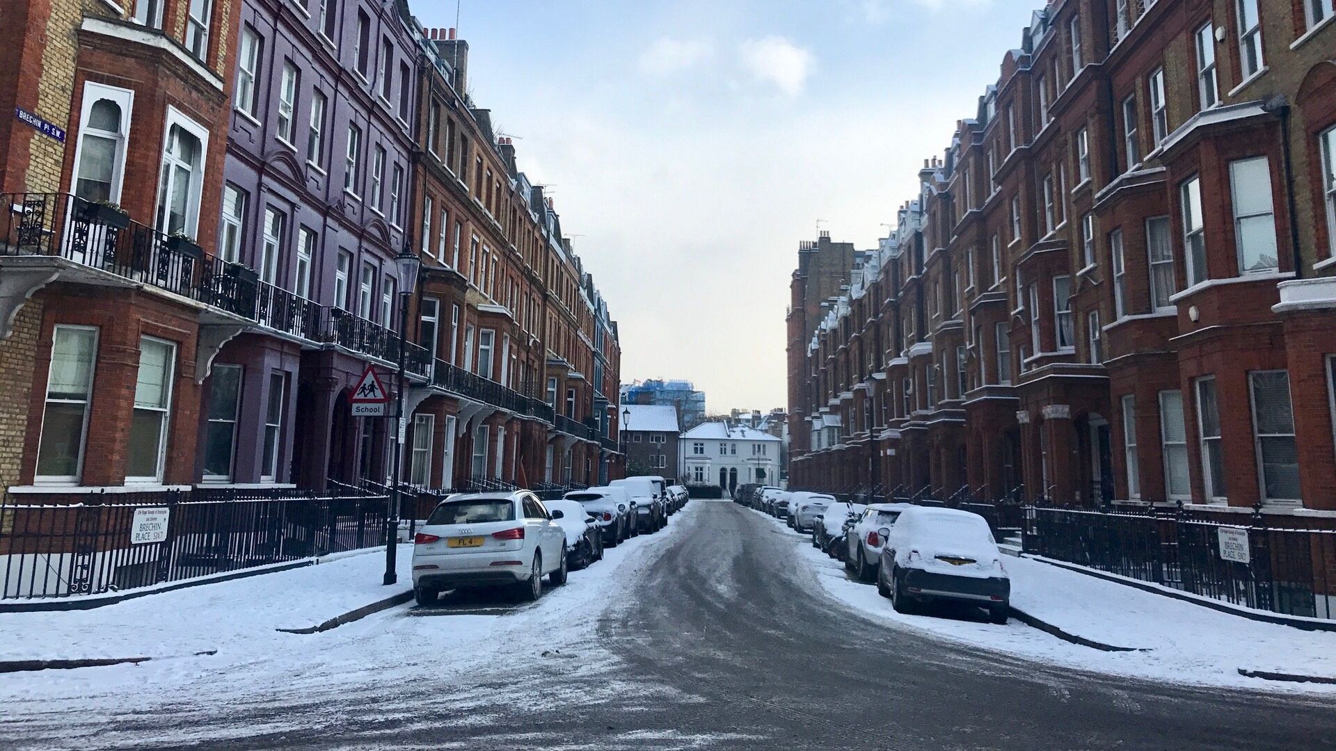 Снег, выпавший на улицах Лондона. 28 февраля 2018 - ИноСМИ, 1920, 03.04.2022