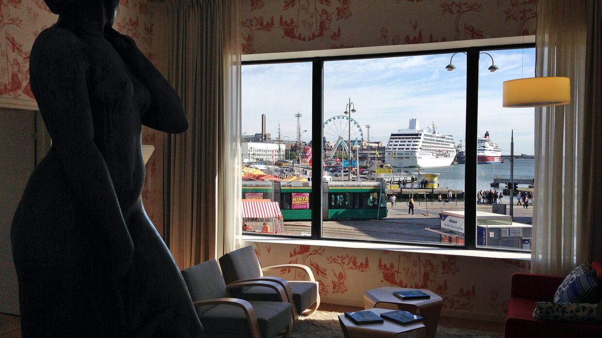 Вид на Хельсинки из окна отеля