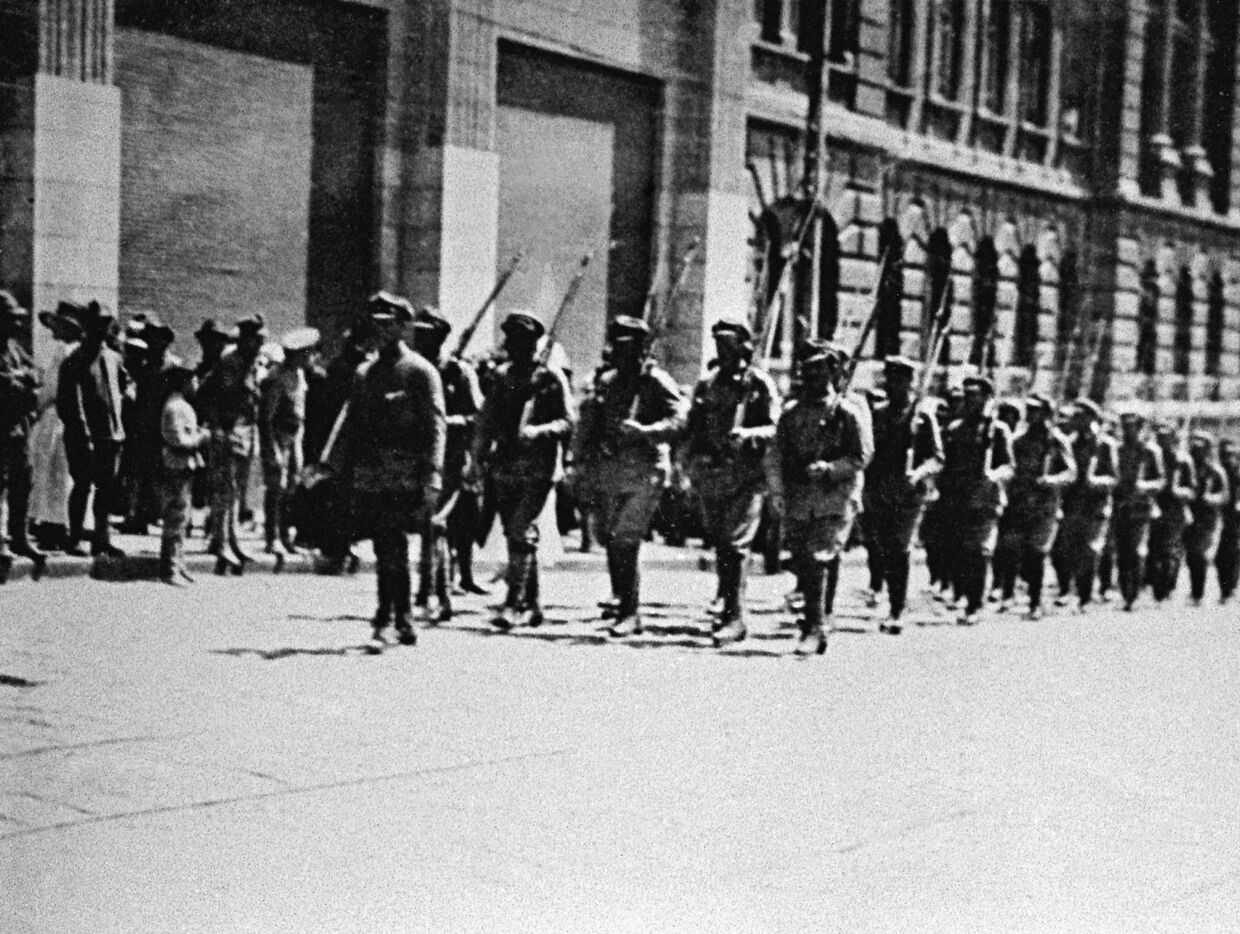 Чехословацкие войска во Владивостоке. Июнь 1918 года