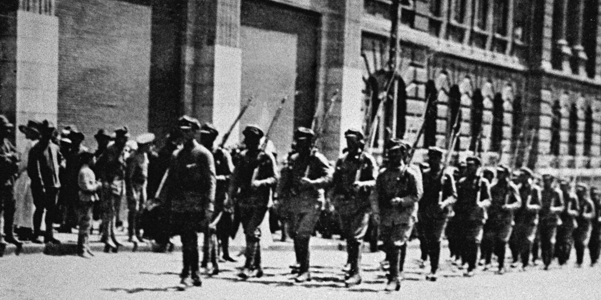 Чехословацкие войска во Владивостоке. Июнь 1918 года