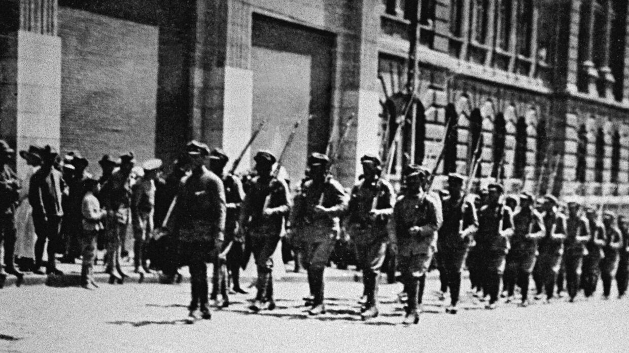 Чехословацкие войска во Владивостоке. Июнь 1918 года